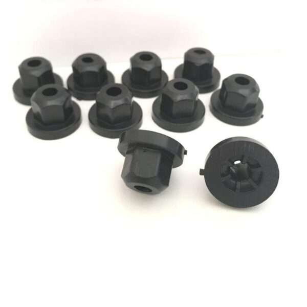 55559 - Kunststoffmutter Set M6 SW10 passend für BMW - schwarz
