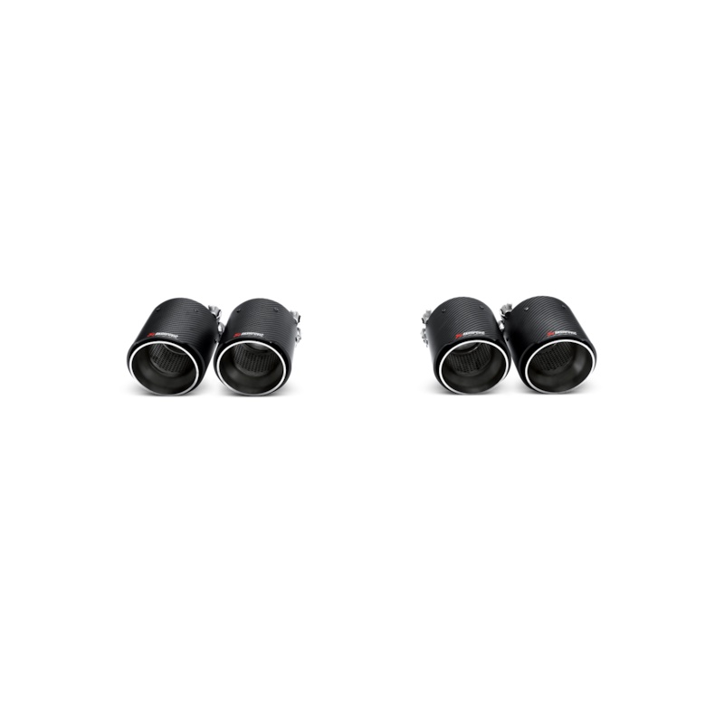 55853 - Akrapovic Titan Abgasanlage Slip On passend für F8x M3 M4 BMW mit ECE Zulassung_Kohlefaser_rund Abgasanlage